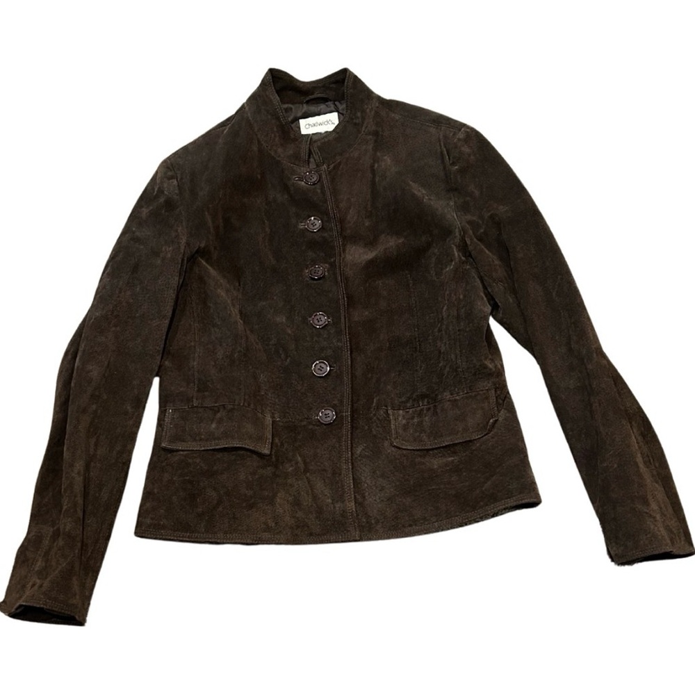 Vintage Chadwicks Suede Jacket | Chocolate Brown | Size S (est)
